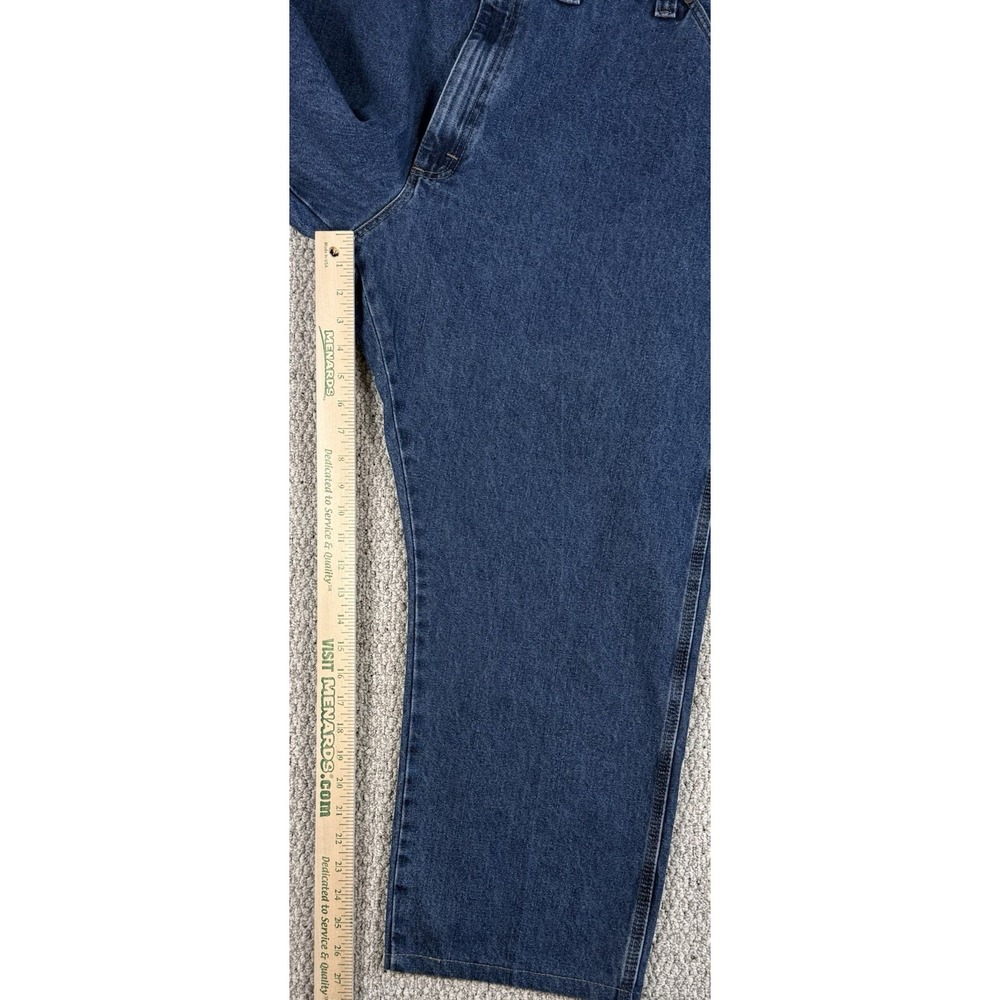 Wrangler Carpenter Jeans Mens 40x30 Blue Denim Hammer Loop Utility Work - Picture 4 of 6